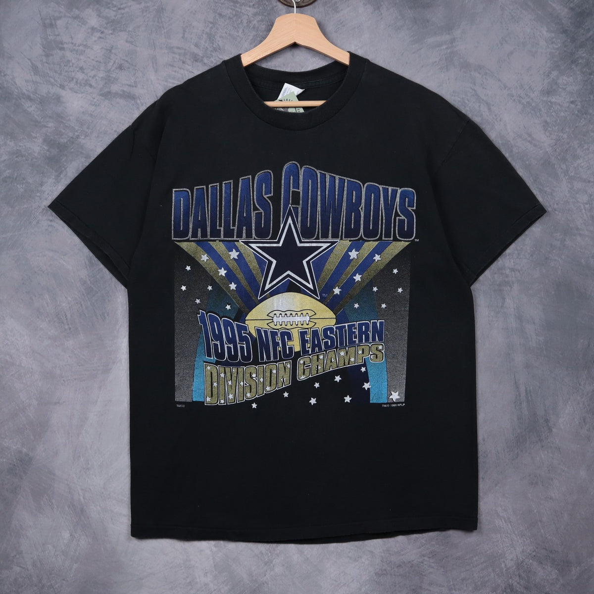 1995 Black Dallas Cowboys NFC Eastern Division Champs Shirt 6739