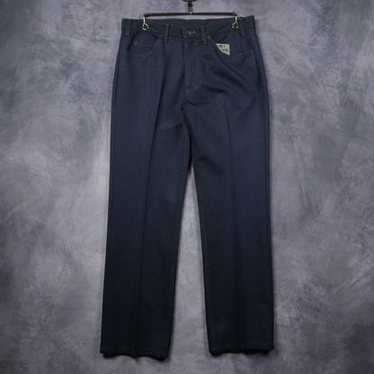 70s Navy Blue Denim Levi's Sta-Prest Pants 5263