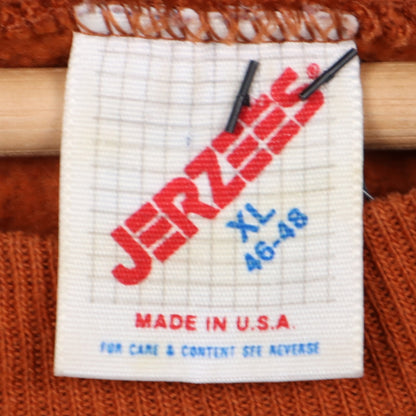 90s Burnt Orange Texas Longhorns Hook 'Em Crewneck Sweatshirt 5714