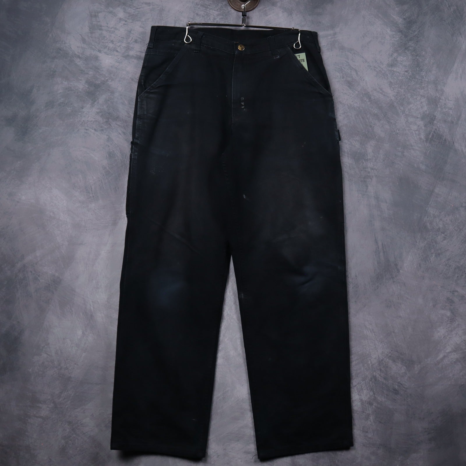00s Faded Black Carhartt Carpenter Work Pants 5275