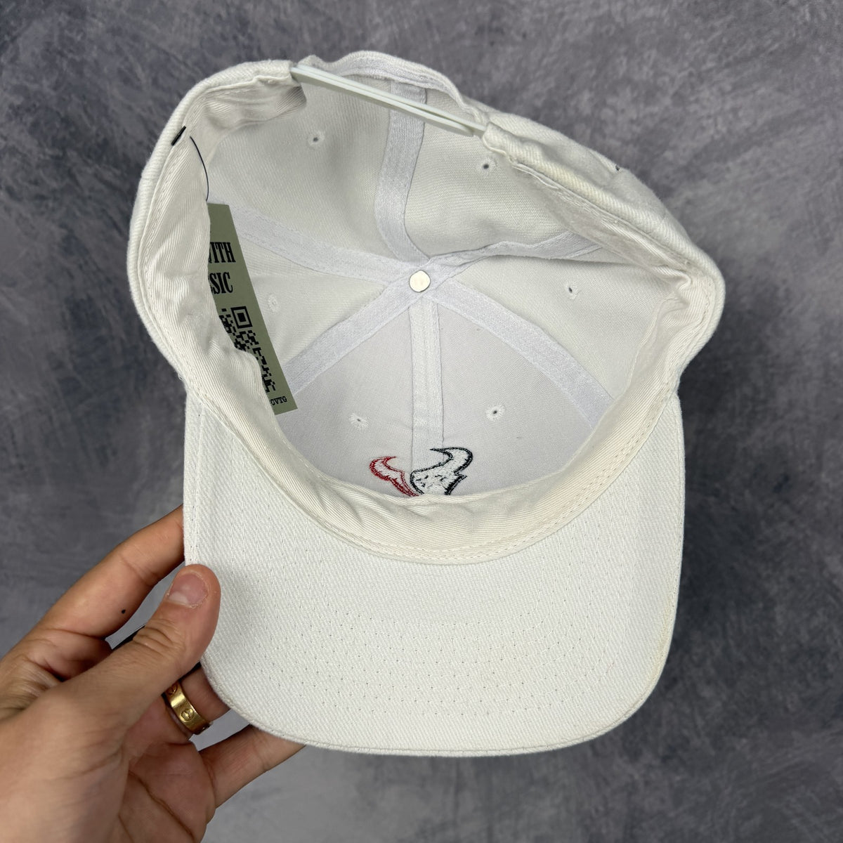 Early 00s White Houston Texans Adidas Hat 6874