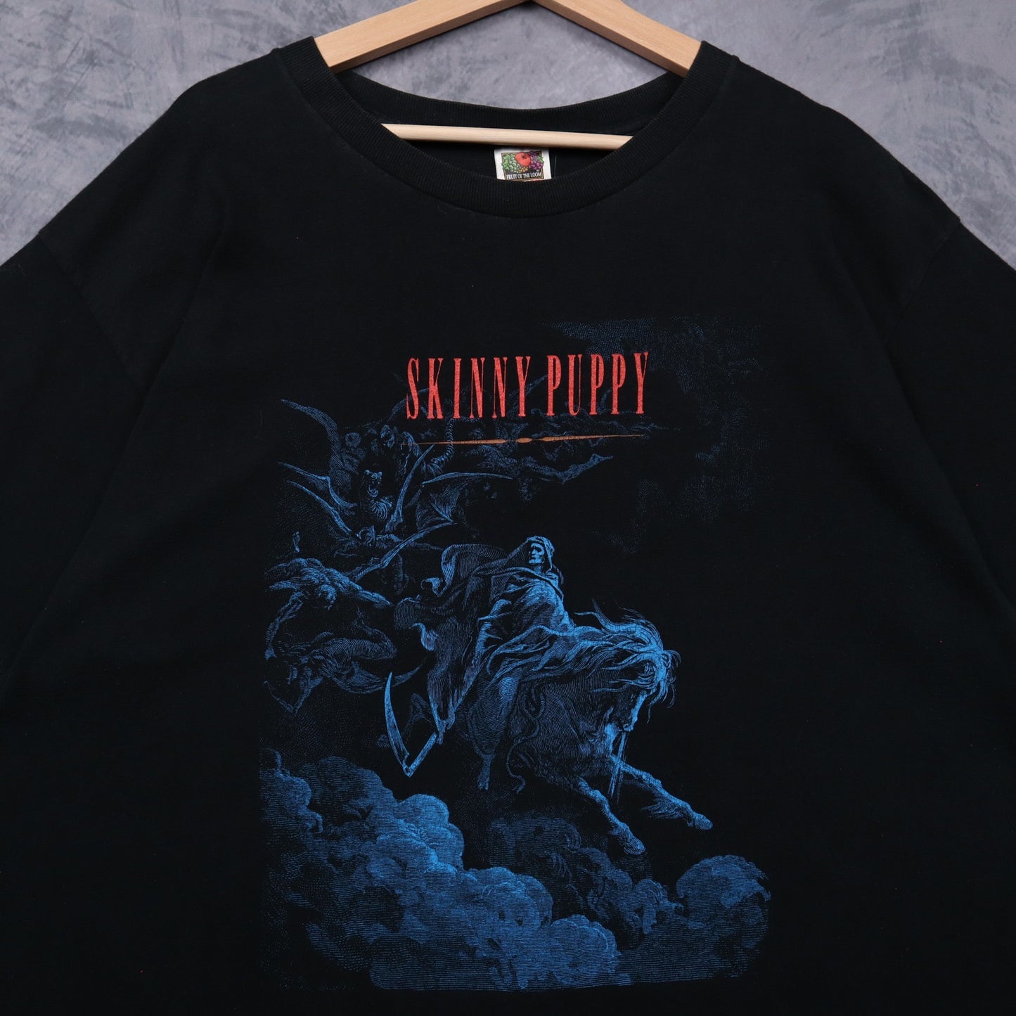 90s Black Skinny Puppy Death On Pale Horse Shirt 4966