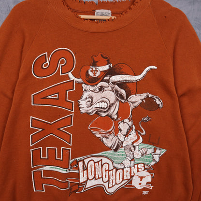 90s Burnt Orange Texas Longhorns Crewneck Sweatshirt 5686
