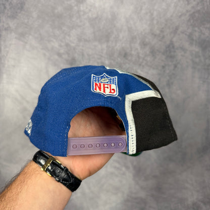90s Blue Dallas Cowboys Apex One Snapback Hat 6880