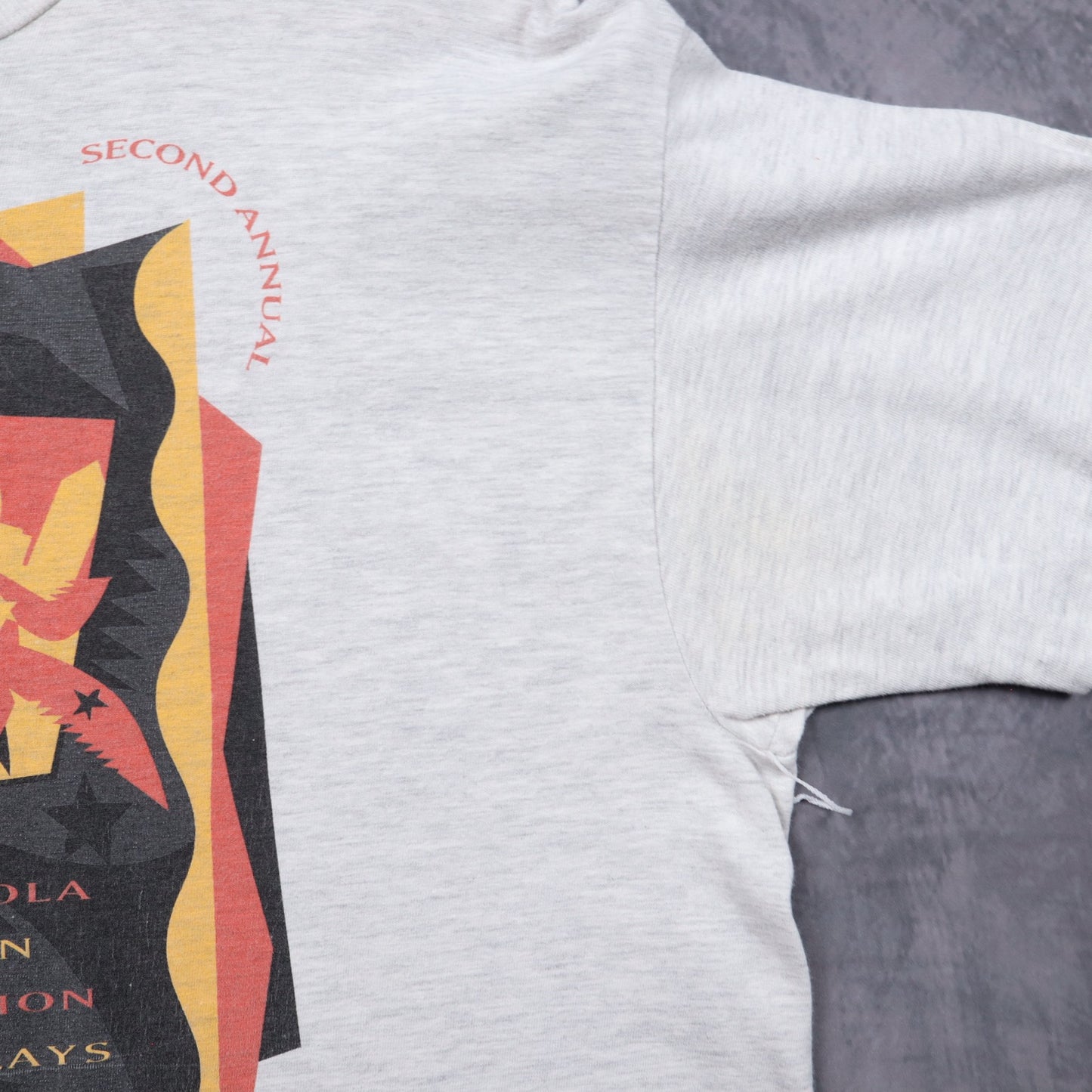1993 Heather Gray Motorola Austin Marathon and Relays Shirt 5396