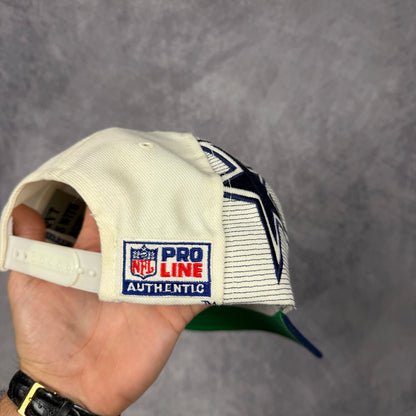 90s Cream Dallas Cowboys Sports Specialties Snapback Hat 6858