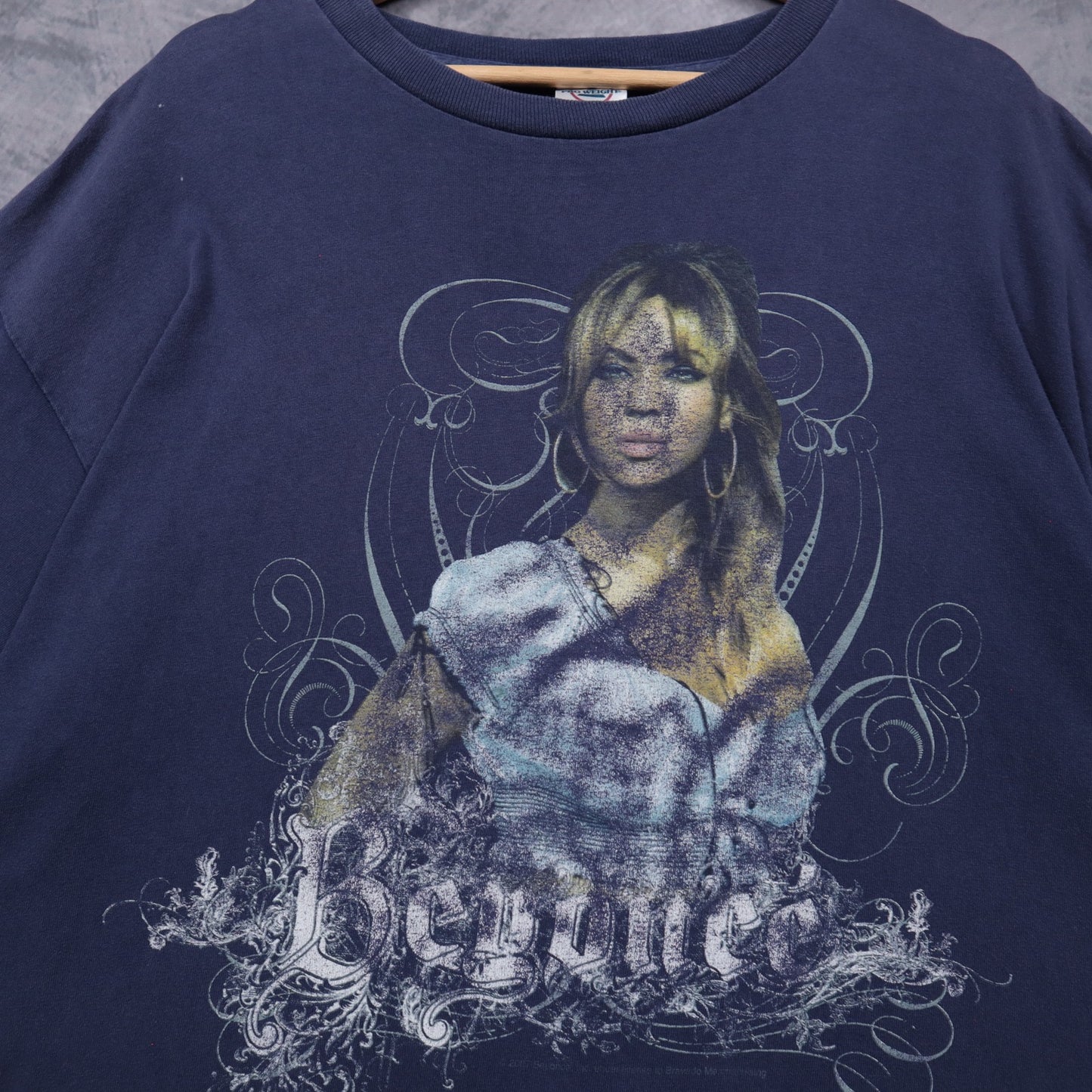 2007 Navy Blue Beyonce The Beyonce Experience World Tour Shirt 4931
