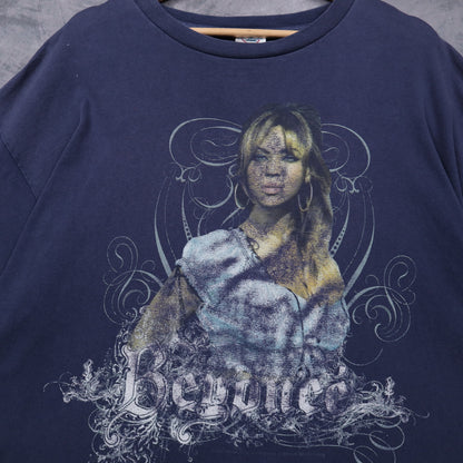 2007 Navy Blue Beyonce The Beyonce Experience World Tour Shirt 4931
