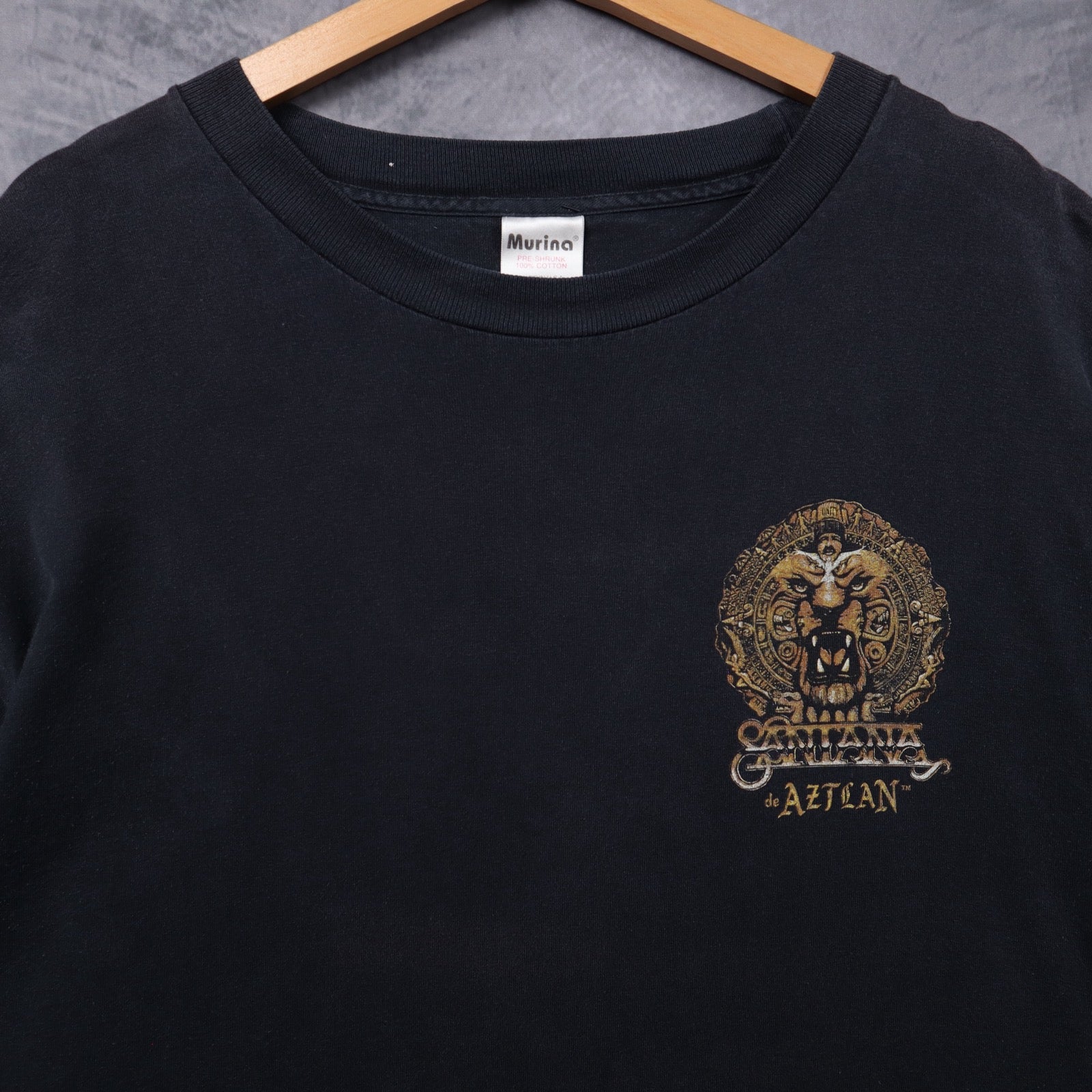 Early 2000s Black Santana de Aztlan Music From The Heart Shirt 5367