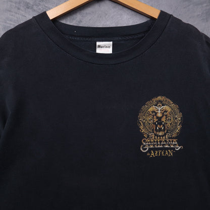 Early 2000s Black Santana de Aztlan Music From The Heart Shirt 5367