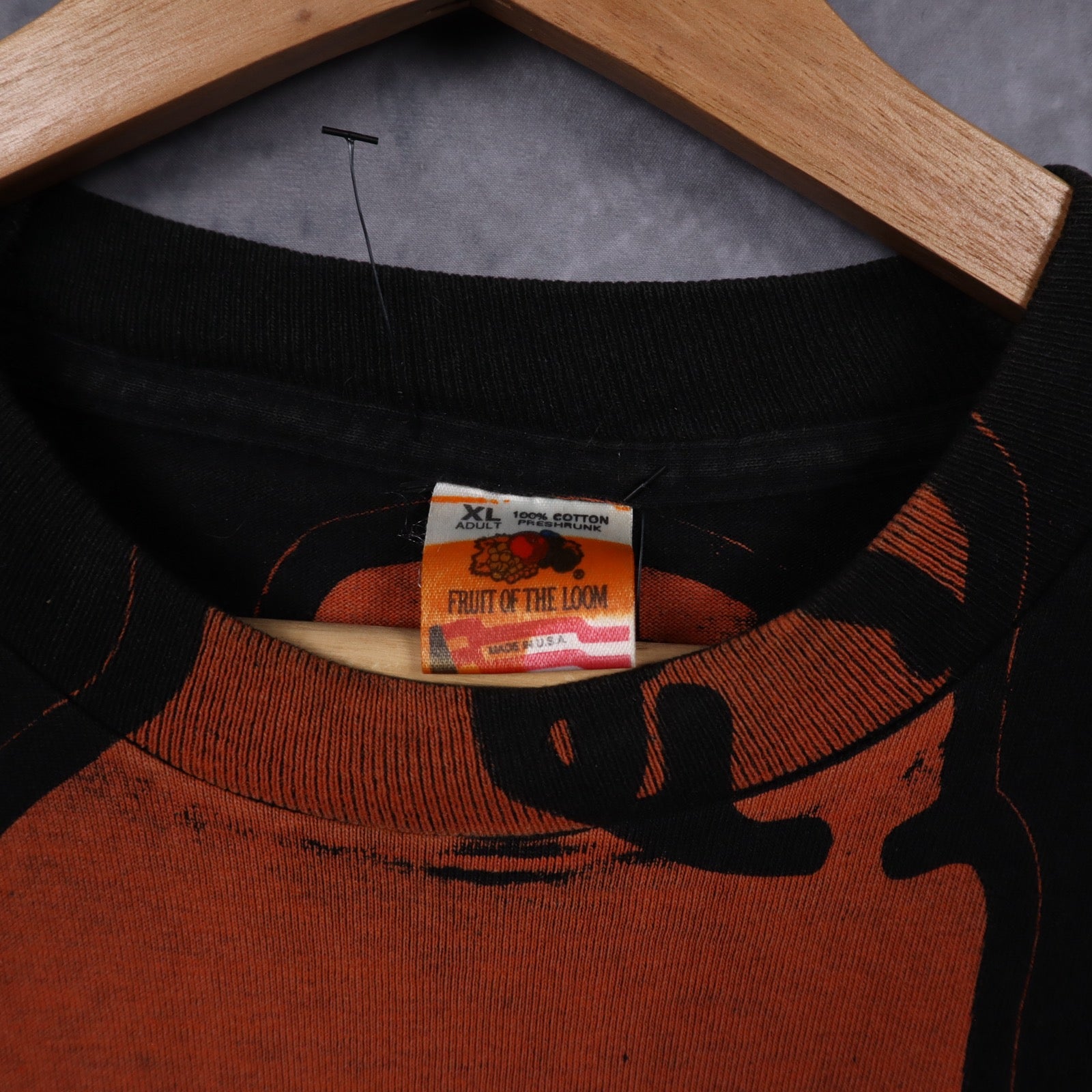 90s Black Texas Longhorns Big Print Shirt 5876