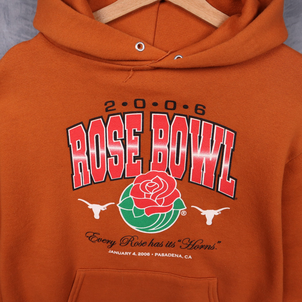 2006 Orange Texas Longhorns Rose Bowl Hoodie 5661