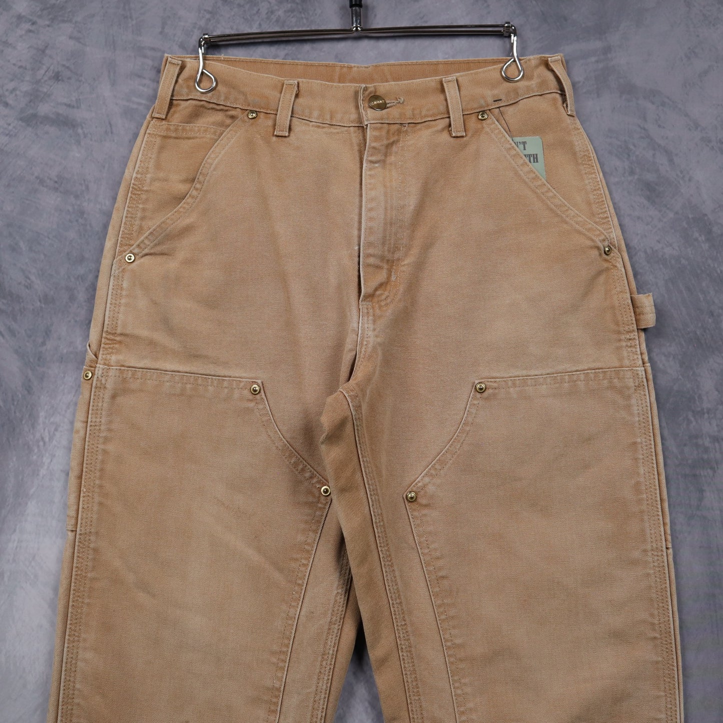 90s Tan Brown Carhartt Double Knee Carpenter Work Pants 5021