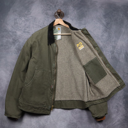 00s Olive Green Carhartt Cropped Arctic Work Jacket 4797