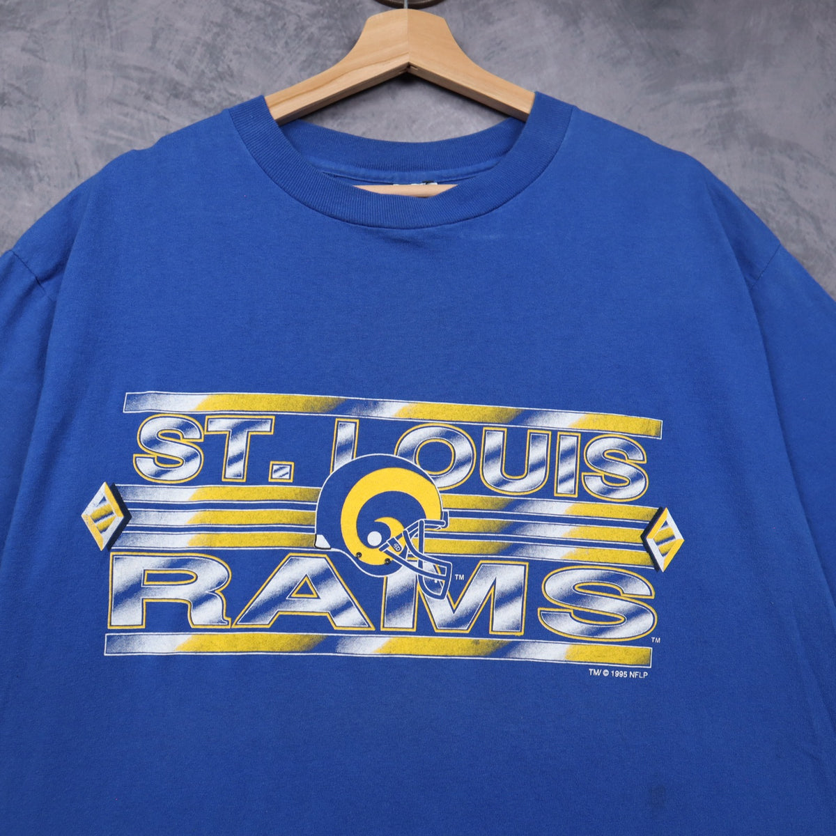 1995 Blue St. Louis Rams Shirt 6578