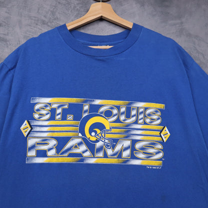 1995 Blue St. Louis Rams Shirt 6578