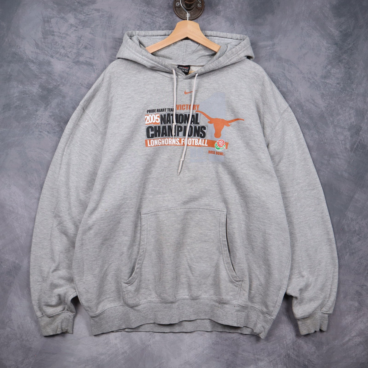 2005 Grey Nike Texas Longhorns National Champions Hoodie 5667