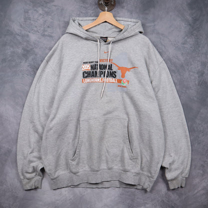2005 Grey Nike Texas Longhorns National Champions Hoodie 5667