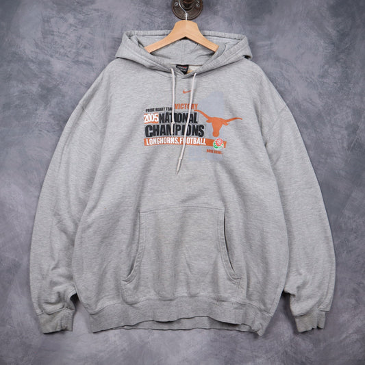 2005 Grey Nike Texas Longhorns National Champions Hoodie 5667