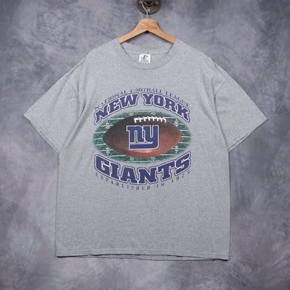 90s Grey New York Giants Shirt 6729