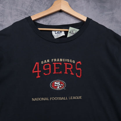 00s Black San Francisco 49ers Embroidered Shirt 6773