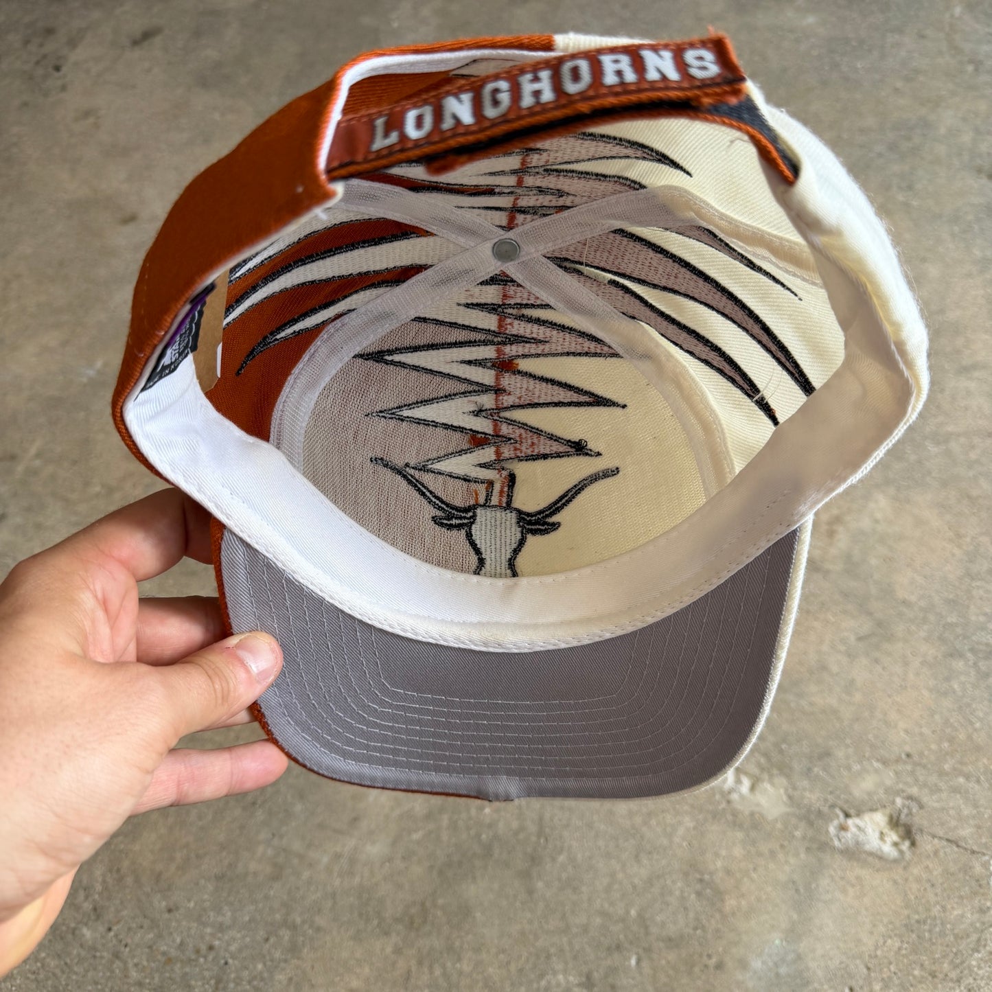 90s Orange Texas Longhorns Starter Shockwave Hat 5778