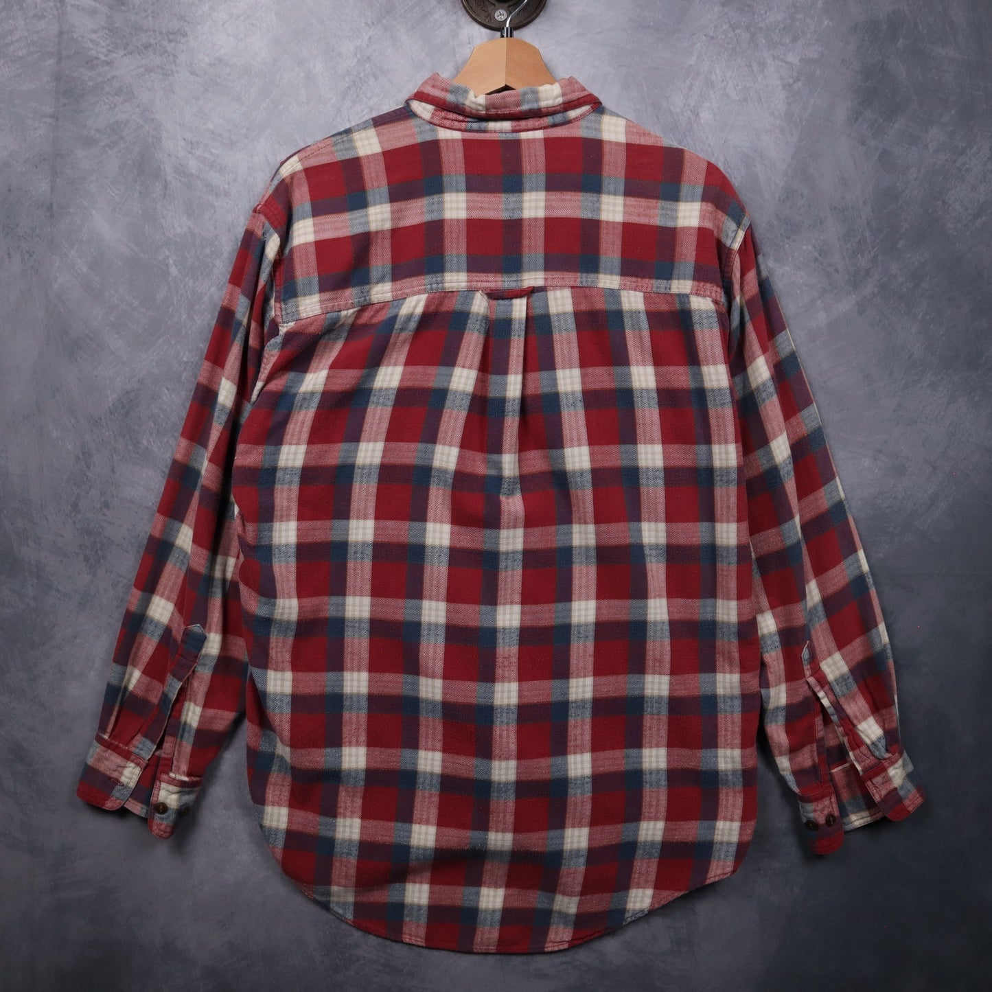 90s Red Chaps Ralph Lauren Plaid Flannel Shirt 4704