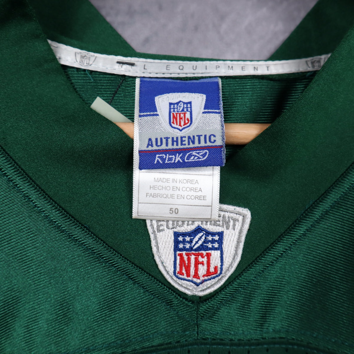 Early 00s Green New York Jets Sanchez #6 Reebok NFL Jersey 6665