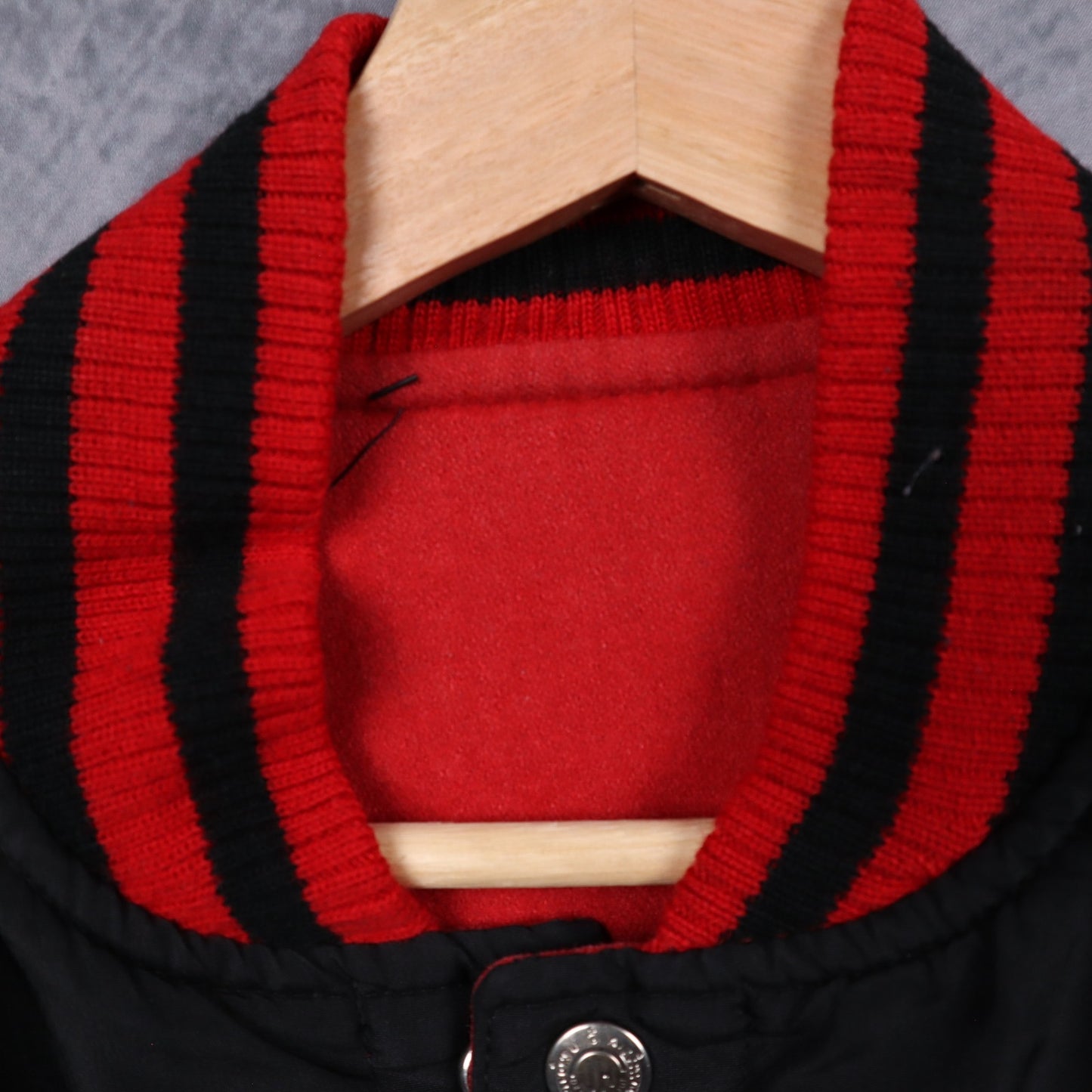 90s Black & Red New York Yankees Reversible Varsity Jacket 5096
