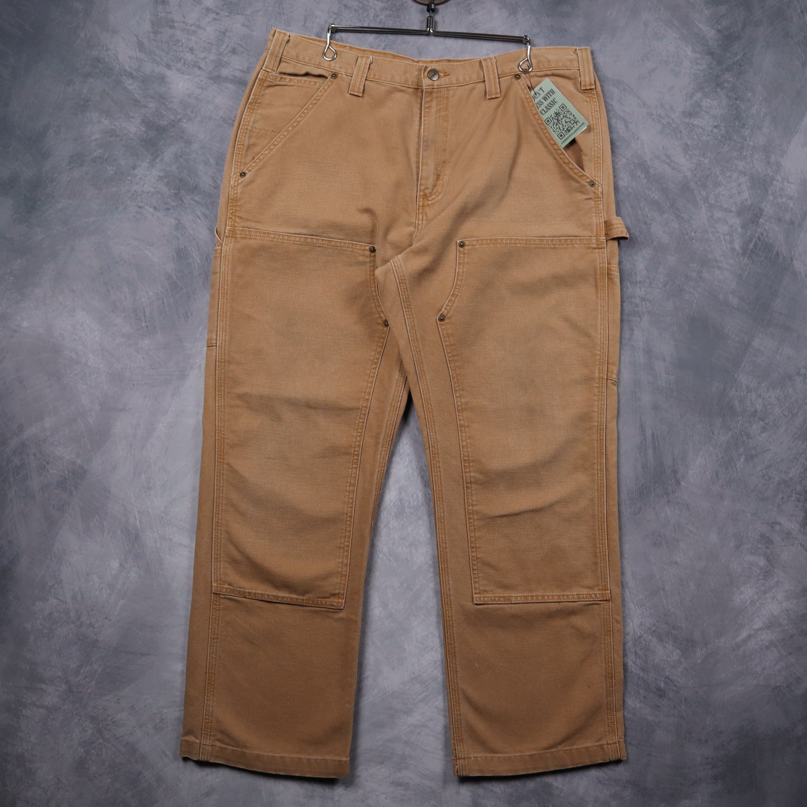 Early 00s Tan Brown Carhartt Double Knee Carpenter Work Pants 5227