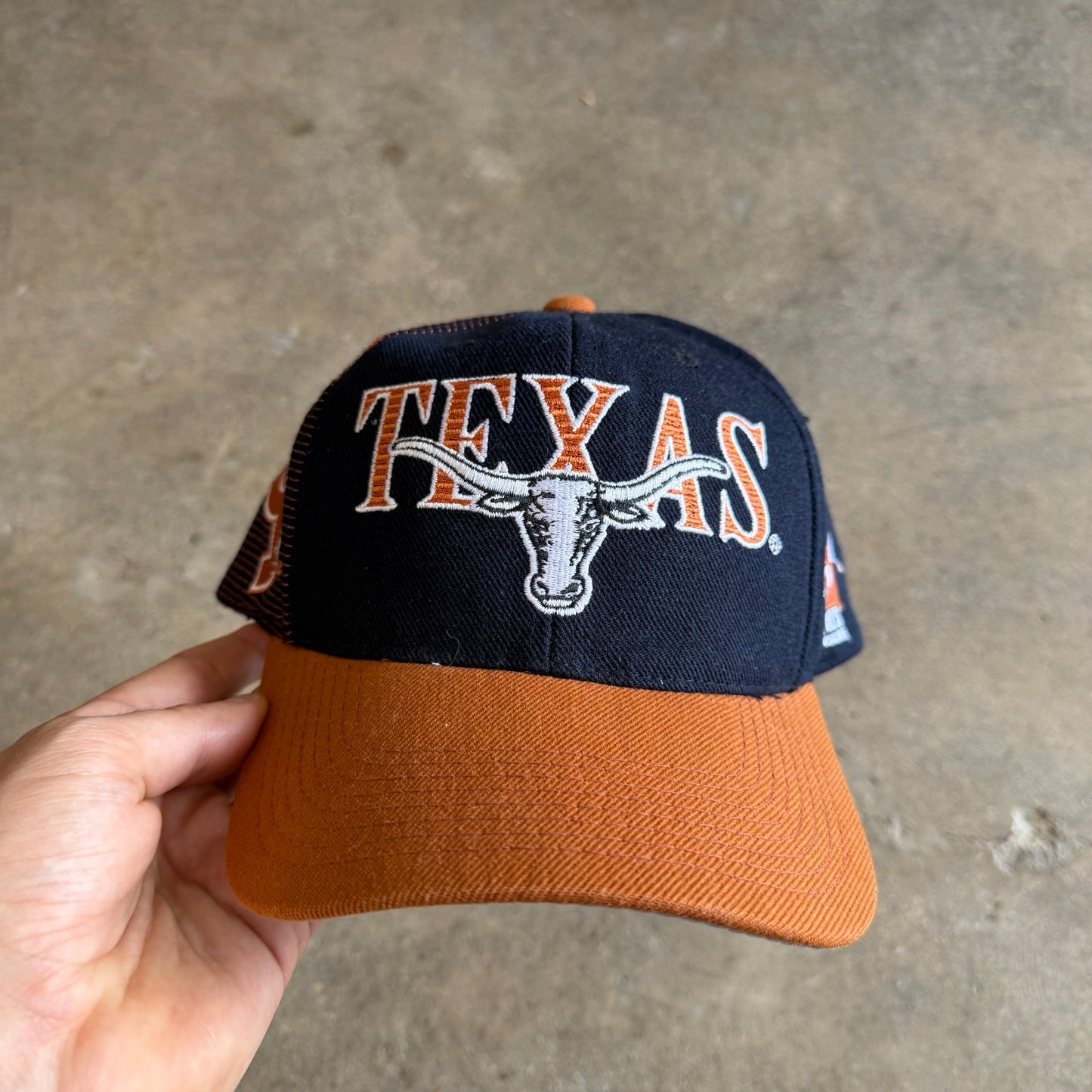 90s Navy Blue Texas Longhorns Sports Specialties Snapback Hat 5773