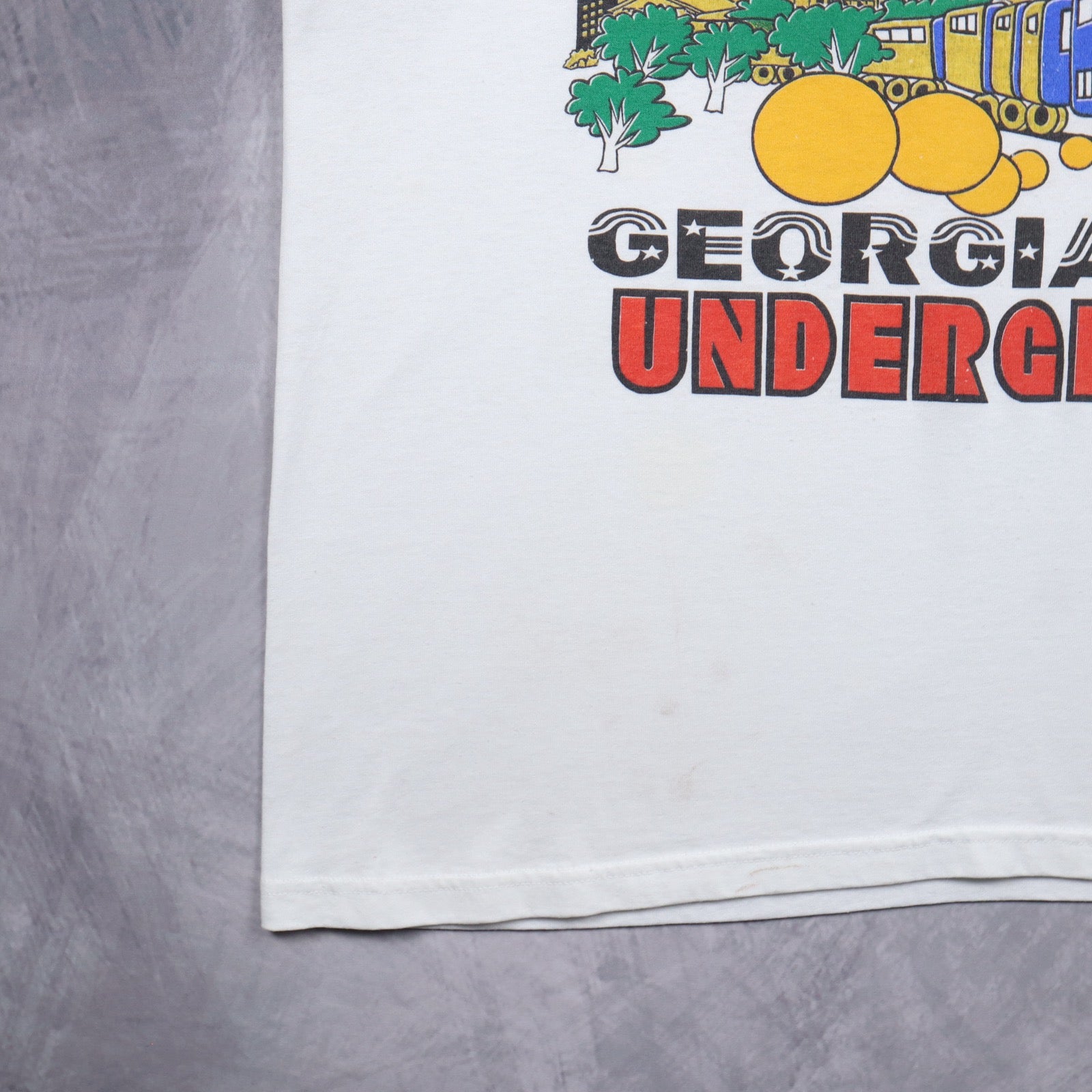 90s White Underground Atlanta Georgia Souvenir Shirt 5603