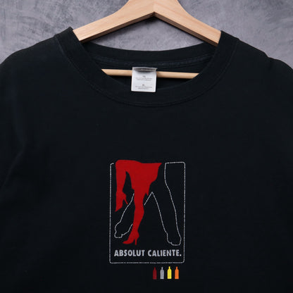 Early 2000s Black Absolut Caliente Shirt 5382