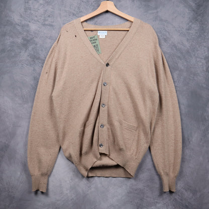 80s Tan Brown Todd's Cashmere Cardigan 5477