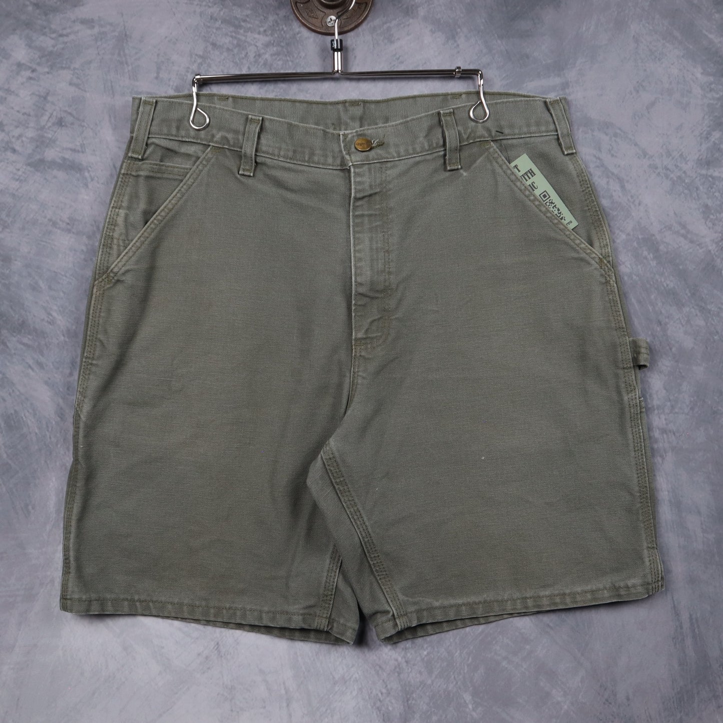 00s Moss Green Carhartt Carpenter Work Shorts 5185