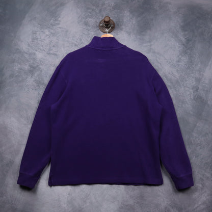 00s Purple Polo Ralph Lauren Quarter Zip Sweatshirt 5465