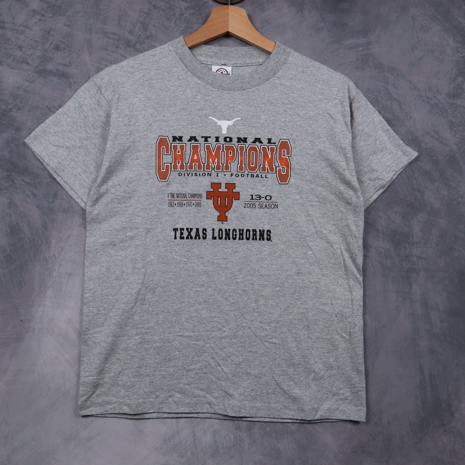 2005 Grey Texas Longhorns National Champions Shirt 5959