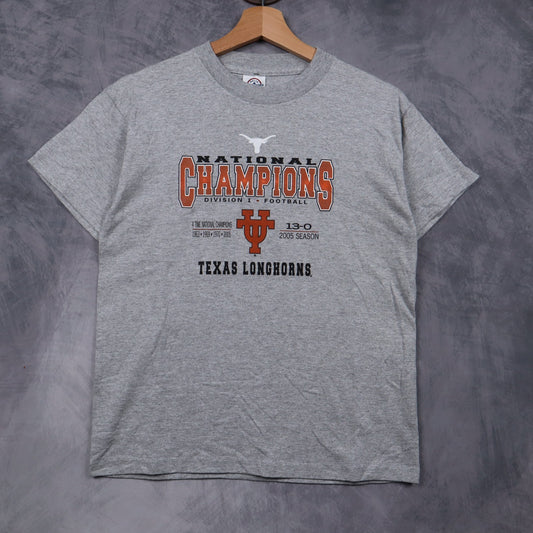 2005 Grey Texas Longhorns National Champions Shirt 5959