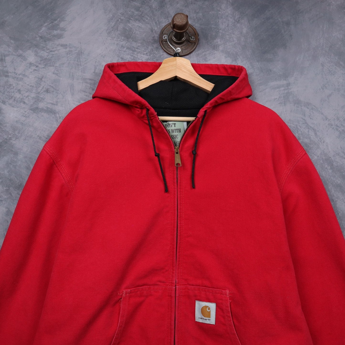 Y2K Red Carhartt Active Hooded Jacket 4799
