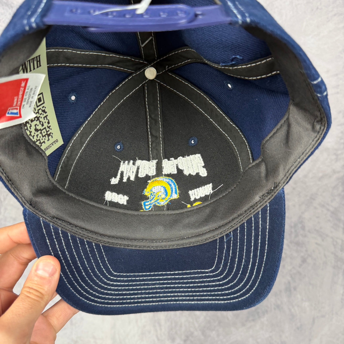 1999 Navy Blue St. Louis Rams Super Bowl XXXIV Champions Hat 6882