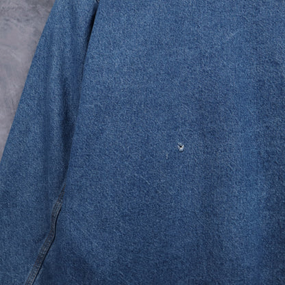 90s Denim Carhartt Flannel Lined Hooded Active Jacket 4798