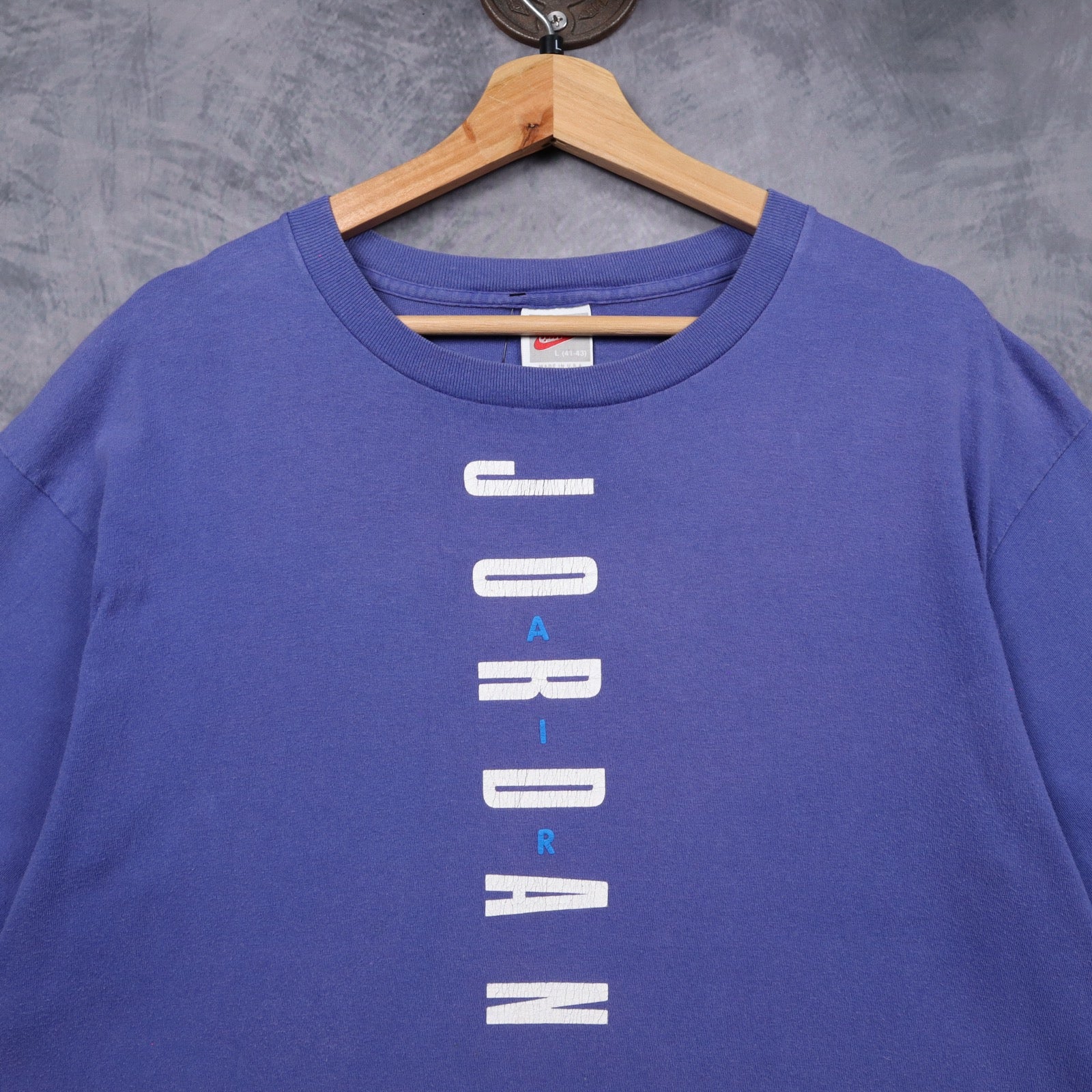 90s Purple Nike Air Jordan "The Man Doesn't Live On Earth" Shirt 5162