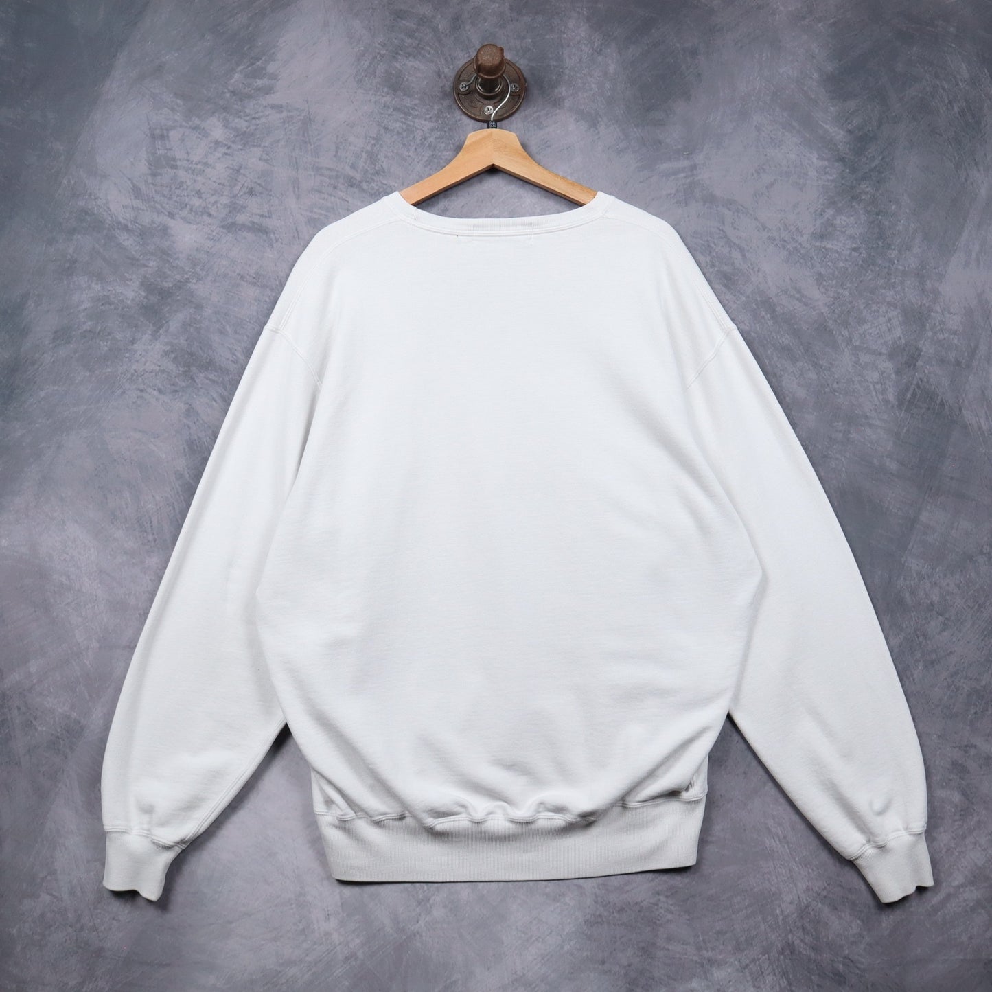 90s White Polo Sport Ralph Lauren Flag Sweatshirt 4868