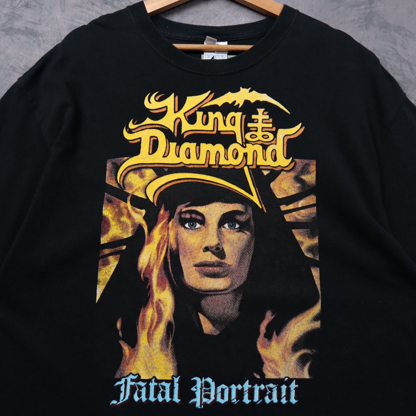 Y2K Black King Diamond Fatal Portrait Shirt 5366