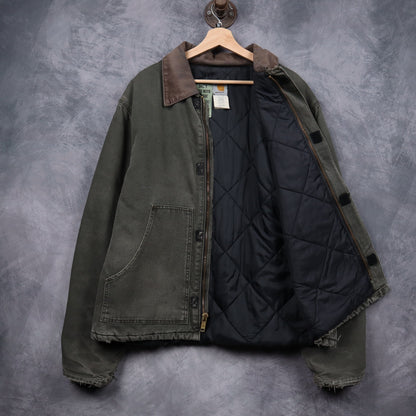 90s Moss Green Carhartt Cropped Arctic Jacket 4794