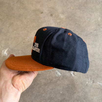 1996 Black Texas Longhorns SWC Baseball Champions Snapback Hat 5792