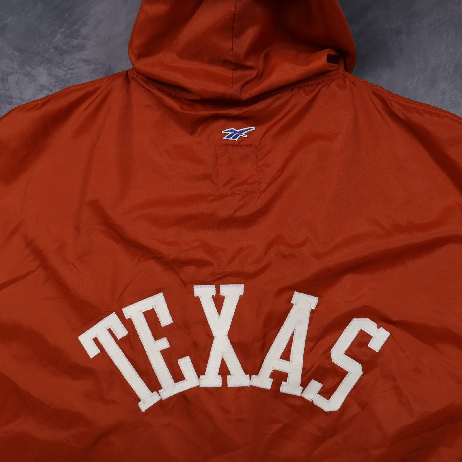 90s Burnt Orange Texas Longhorns Reebok Hooded Sideline Cape 5949