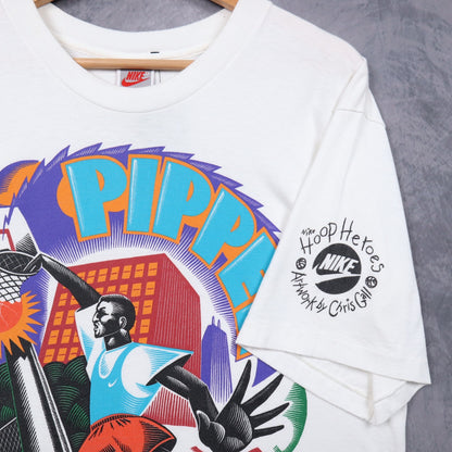 90s White Nike Pippen Hoop Heroes Shirt 4920