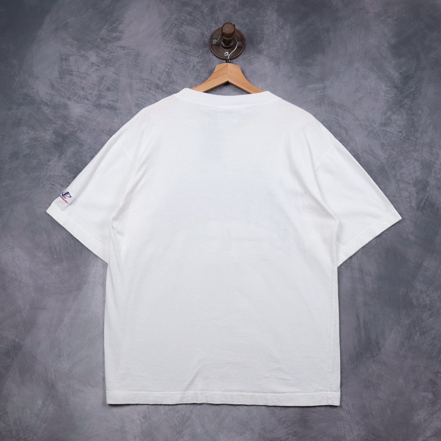 90s White Dallas Mavericks Embroidered Logo Athletic Shirt 5154