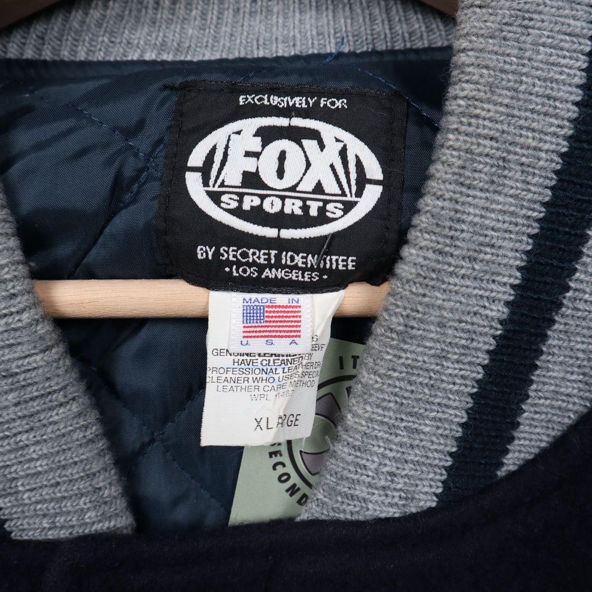 90s Navy Blue NFL on Fox Varsity Jacket 6512